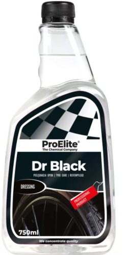 PROELITE DR BLACK GUMI ÉS MŰANYAG ÁPOLÓ SPRAY 750ML