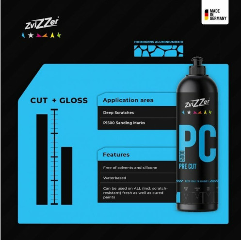 Zvizzer PC5000 PreCut Extra Durva Polírozó Paszta 750ml
