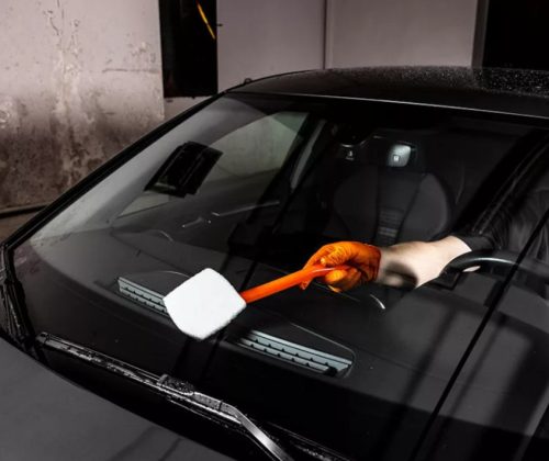 Nyeles ablaktisztító mikroszálas fejjel, 40cm